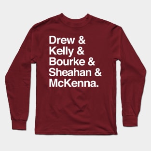 Dubliners / Classic Line-Up Names List Long Sleeve T-Shirt